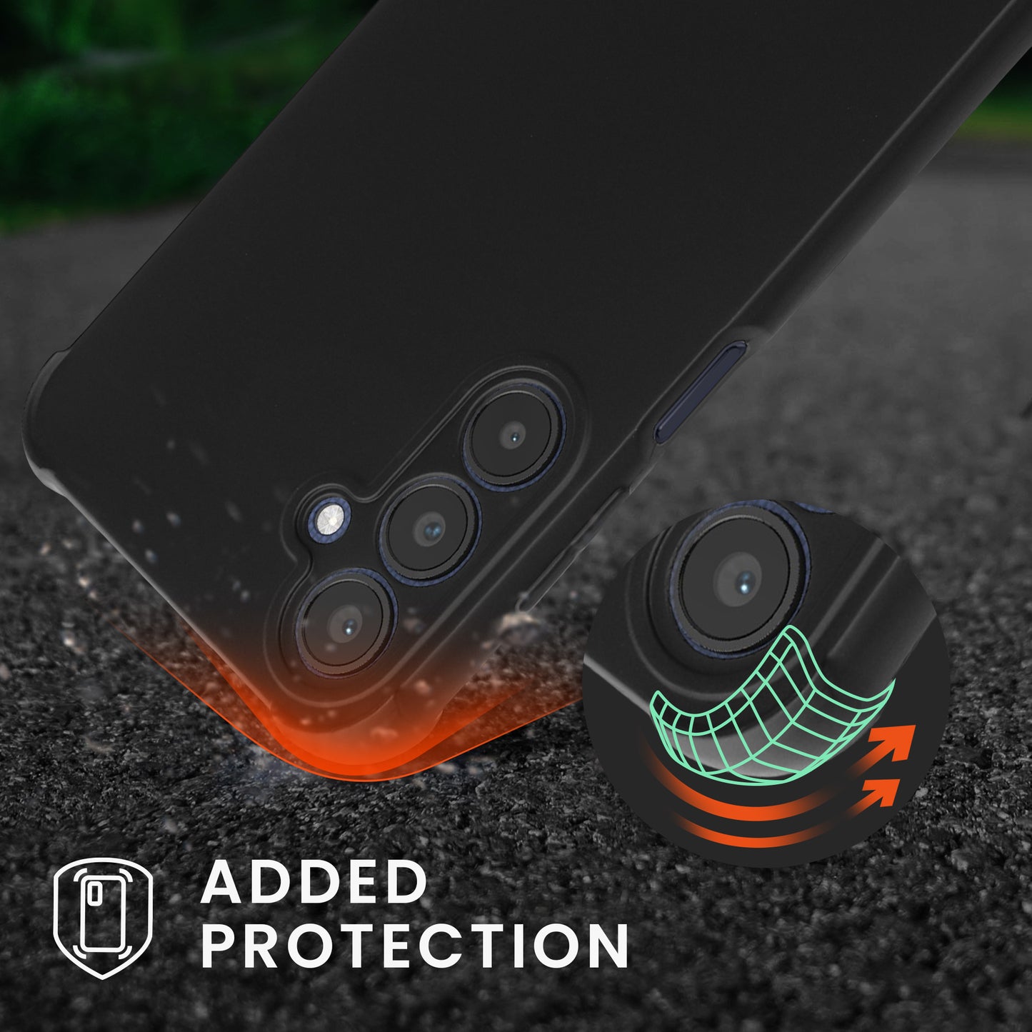 kwmobile Necklace Case Compatible with Samsung Galaxy A25 - Case with Lanyard - Silicone Protective Cover