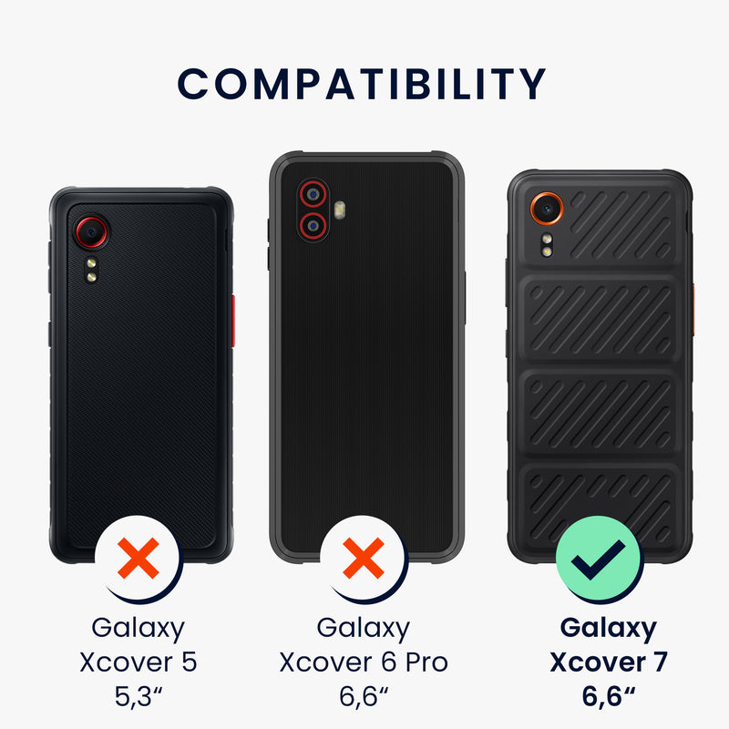 kwmobile Phone Case for Samsung Galaxy Xcover7 Case Wireless Charging Protective Cover