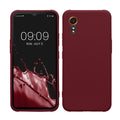 kwmobile Hülle kompatibel mit Samsung Galaxy Xcover7 Hülle - weiches TPU Silikon Case - Cover geeignet für kabelloses Laden - Bordeaux Violett Bordeaux Violett  