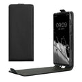 kwmobile Schutzhülle kompatibel mit Sony Xperia 10 VI - Hülle Handy - Flip Case Handyhülle Schwarz Schwarz  