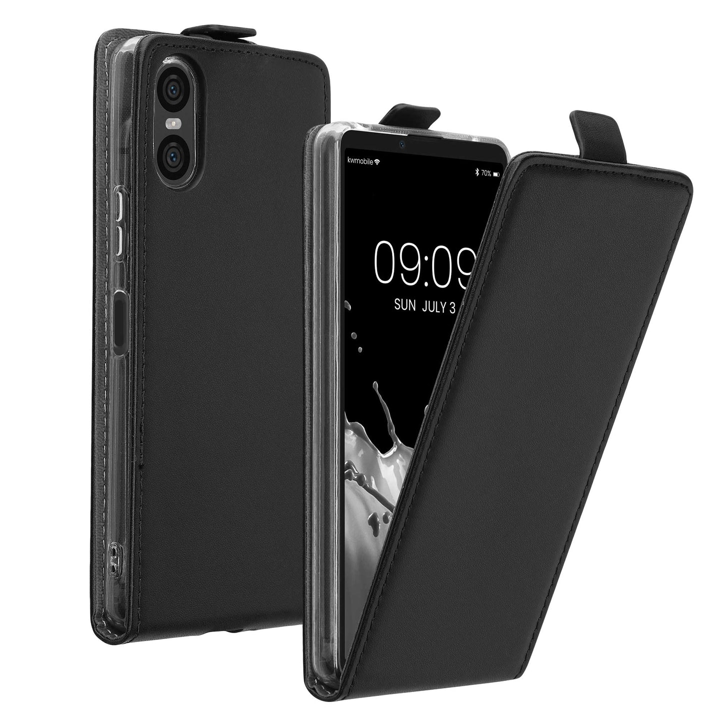 kwmobile Protective Case compatible with Sony Xperia 10 VI - Phone Case - Flip Case Cover
