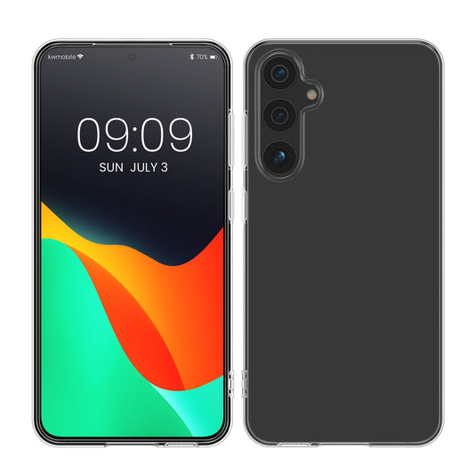 kwmobile Hülle kompatibel mit Samsung Galaxy A55 5G - Silikon Handyhülle transparent - Handy Case in Transparent Transparent  