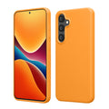 kwmobile Hülle kompatibel mit Samsung Galaxy S24 FE Hülle - Silikon Handy Case - Handyhülle weiche Oberfläche - kabelloses Laden - Fruity Orange Fruity Orange  