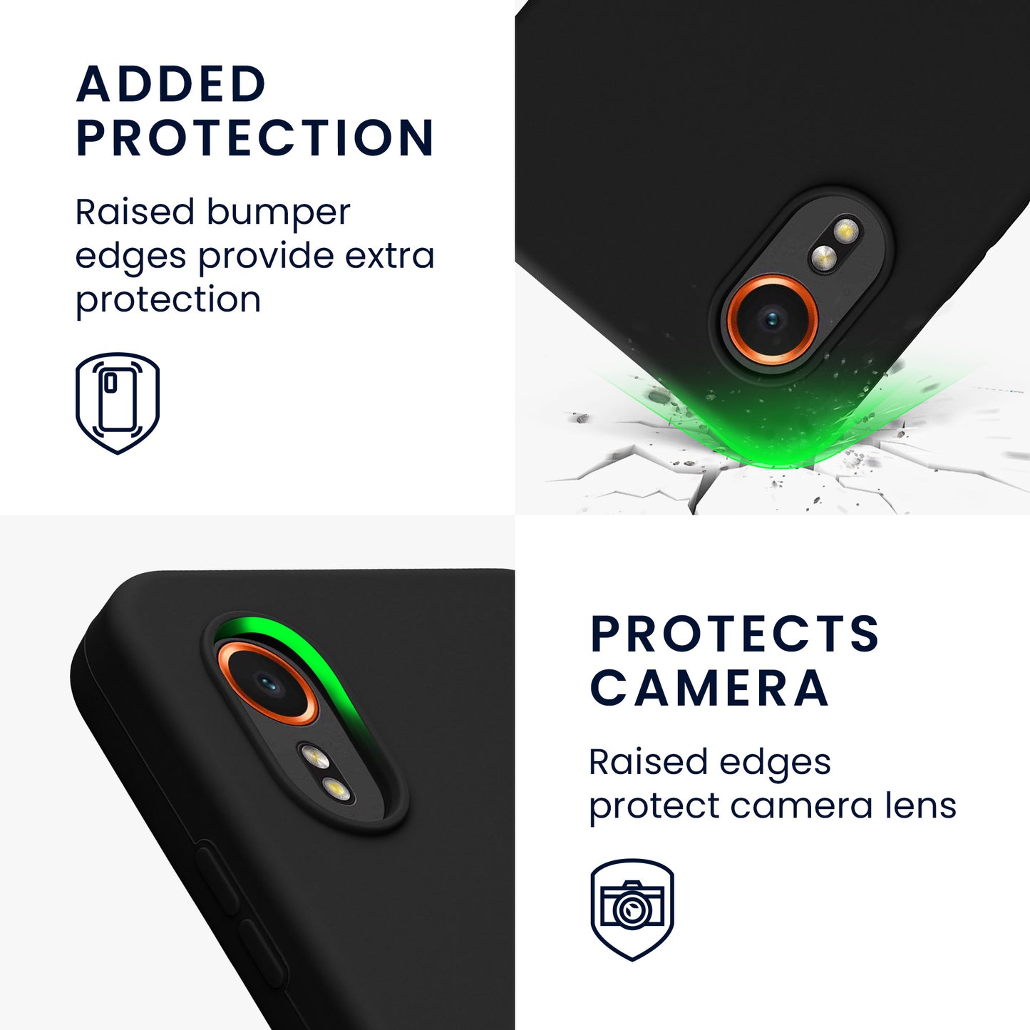 kwmobile Case for Samsung Galaxy Xcover7 - Silicone Cover - Wireless Charging Compatible - Protective Cover