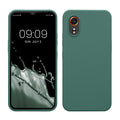kwmobile Hülle kompatibel mit Samsung Galaxy Xcover7 Hülle - Silikon Handy Case - Handyhülle weiche Oberfläche - kabelloses Laden - Tannengrün Tannengrün  