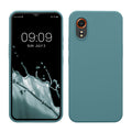 kwmobile Hülle kompatibel mit Samsung Galaxy Xcover7 Hülle - Silikon Handy Case - Handyhülle weiche Oberfläche - kabelloses Laden - Arctic Night Arctic Night  