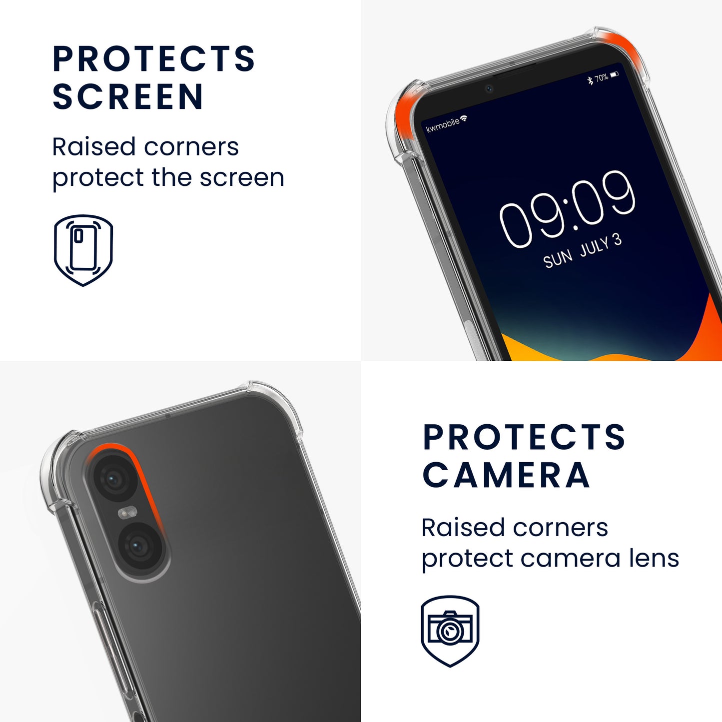kwmobile Necklace Case compatible with Sony Xperia 10 VI Case