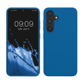 kwmobile Schutzhülle kompatibel mit Samsung Galaxy S25 Hülle - Silikon Handy Case - Handyhülle für Samsung S25 weiche Oberfläche - kabelloses Laden für Galaxy S25 Case - Blue Reef Blue Reef  