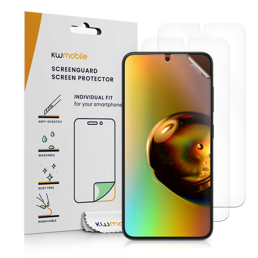 kwmobile 3x Displayschutzfolie kompatibel mit Samsung Galaxy S25 Folie - klare Schutzfolien Set in transparent Transparent  