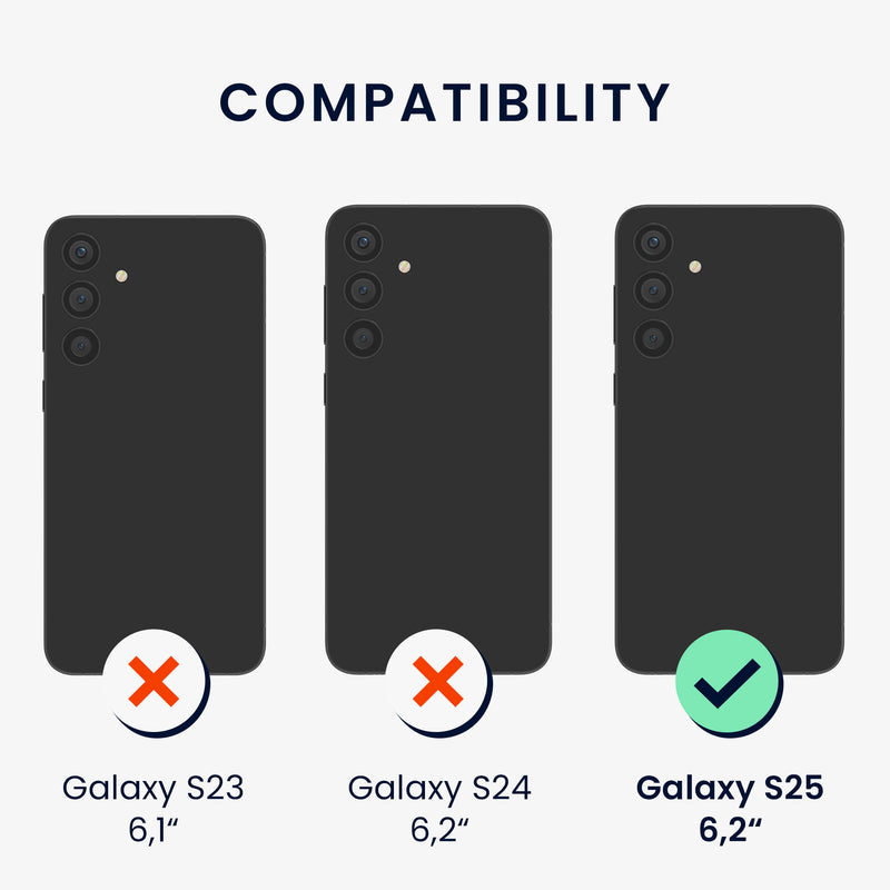 kwmobile Screen Protector compatible with Samsung Galaxy S25 Plus Set