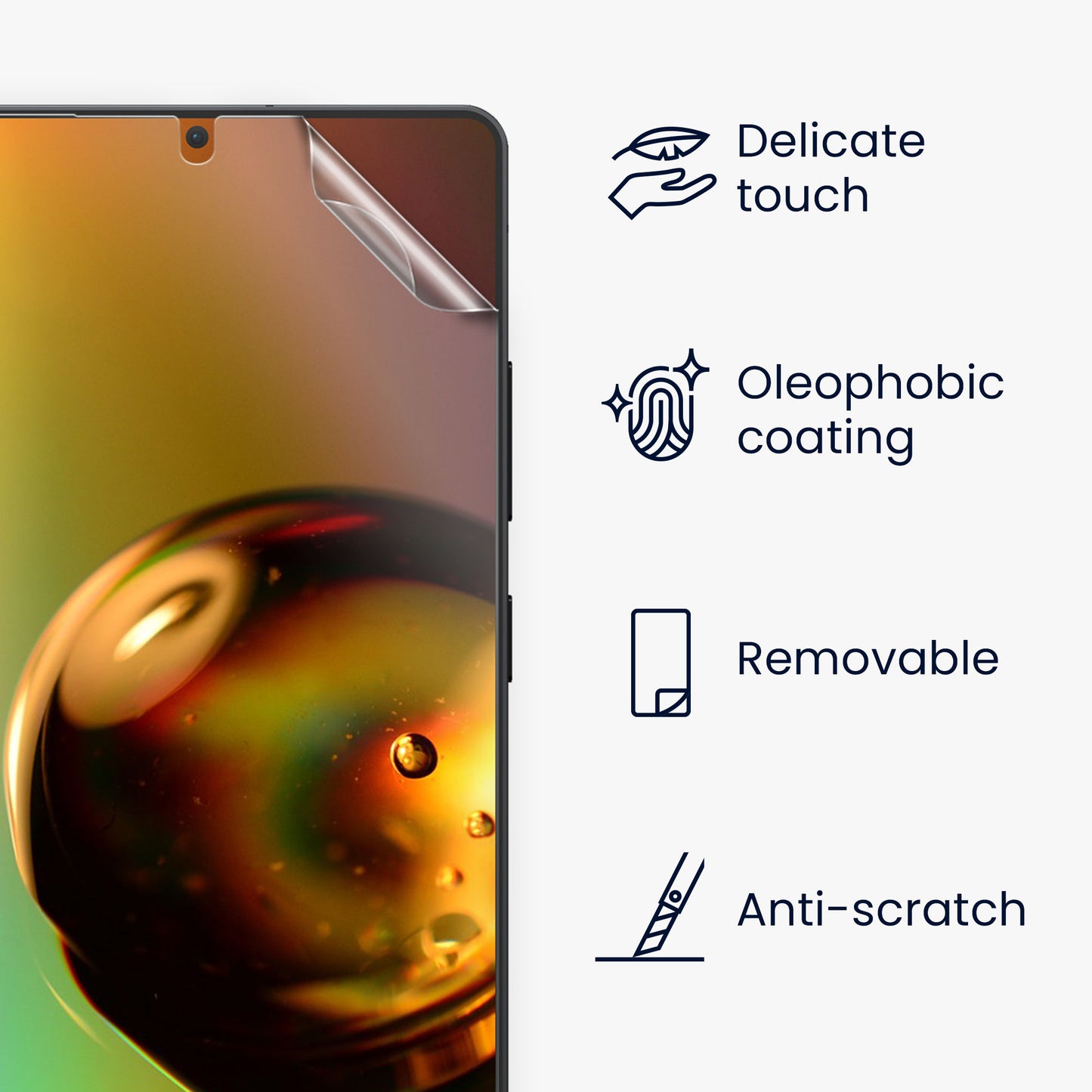 kwmobile Screen Protector Compatible with Samsung Galaxy S25 Ultra Film Set