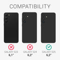 3x Matte Screen Protector compatible with Samsung Galaxy S25