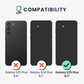 kwmobile Case Compatible with Samsung Galaxy S25 Plus Case Cover Suitable for Wireless Charging
