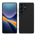 kwmobile Hülle kompatibel mit Samsung Galaxy S25 Ultra Hülle - weiches TPU Silikon Case - Cover geeignet für kabelloses Laden - Schwarz Schwarz  