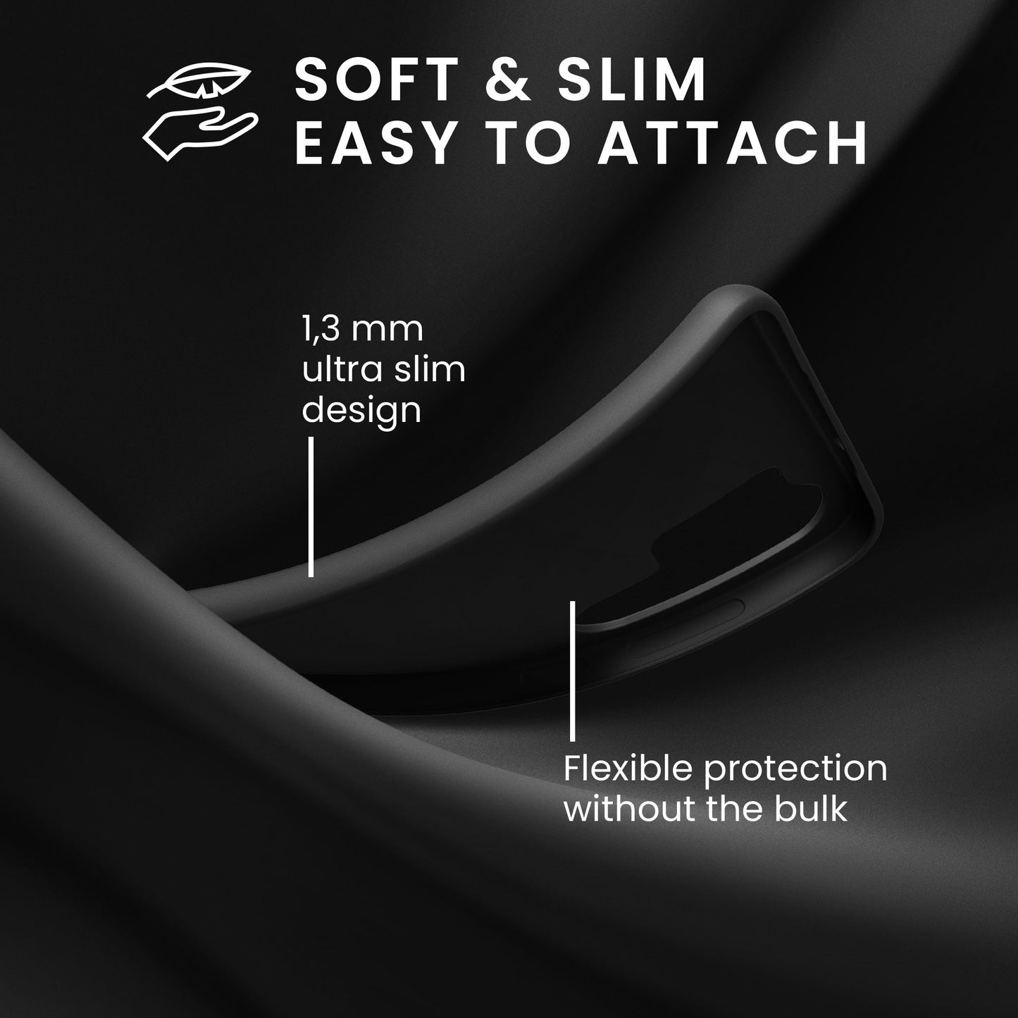 kwmobile Case Compatible with Samsung Galaxy S25 Ultra Case Soft Silicone Cover Suitable for Wireless Charging