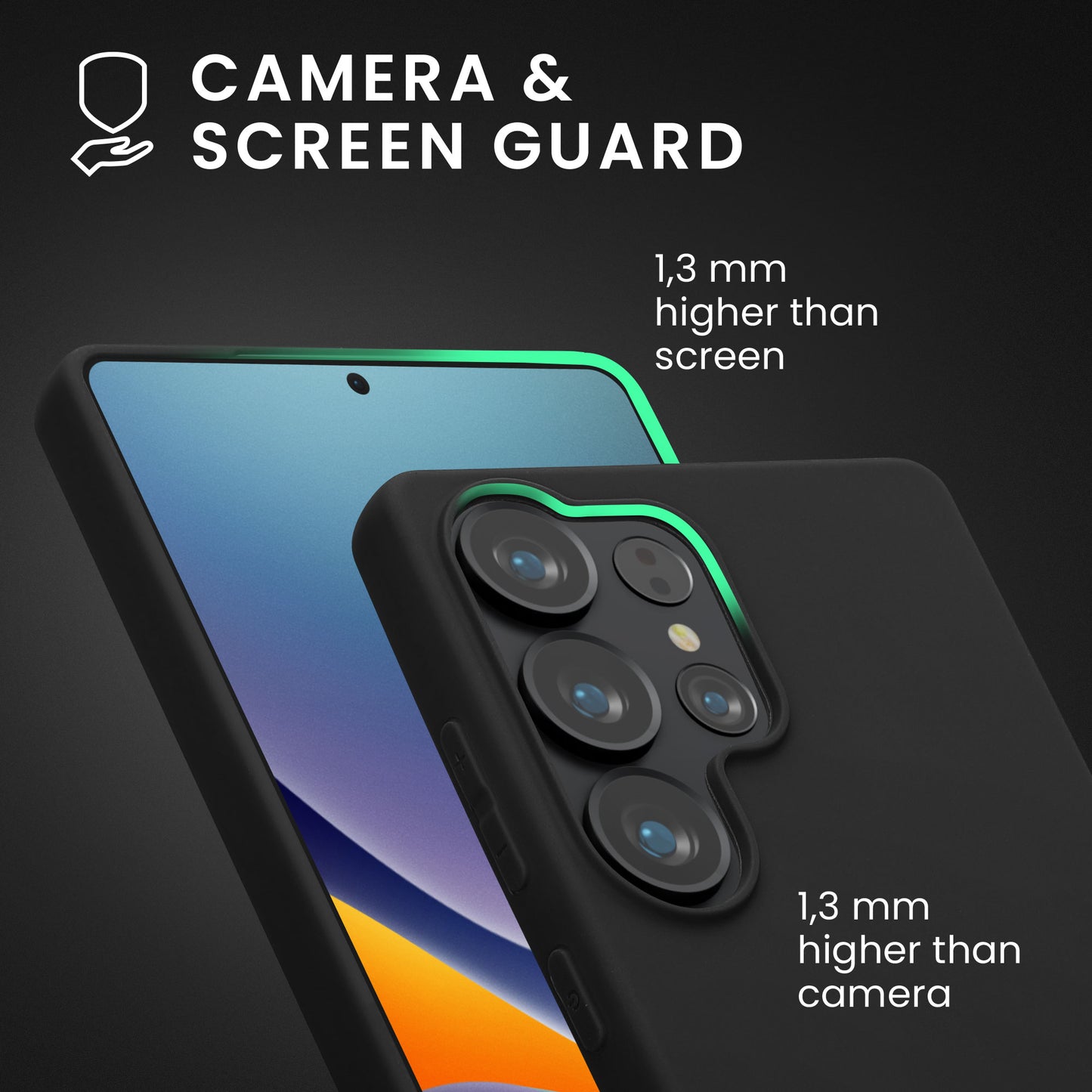 kwmobile Case Compatible with Samsung Galaxy S25 Ultra Case Soft Silicone Cover Suitable for Wireless Charging