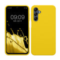 kwmobile Hülle kompatibel mit Samsung Galaxy A16 5G Hülle - Silikon Handy Case - Handyhülle weiche Oberfläche - kabelloses Laden - Strahlend Gelb Strahlend Gelb  