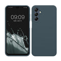 kwmobile Hülle kompatibel mit Samsung Galaxy A16 5G Hülle - Silikon Handy Case - Handyhülle weiche Oberfläche - kabelloses Laden - Dunkler Schiefer Dunkler Schiefer  
