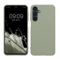 kwmobile Hülle kompatibel mit Samsung Galaxy A16 5G Hülle - weiches TPU Silikon Case - Cover geeignet für kabelloses Laden - Graugrün Graugrün  
