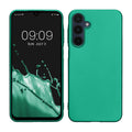 kwmobile Case kompatibel mit Samsung Galaxy A16 5G Hülle - Schutzhülle aus Silikon metallisch schimmernd - Handyhülle Metallic Dunkelgrün Metallic Dunkelgrün  