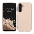 kwmobile Case kompatibel mit Samsung Galaxy A16 5G Hülle - Schutzhülle aus Silikon metallisch schimmernd - Handyhülle Metallic Gold Metallic Gold  