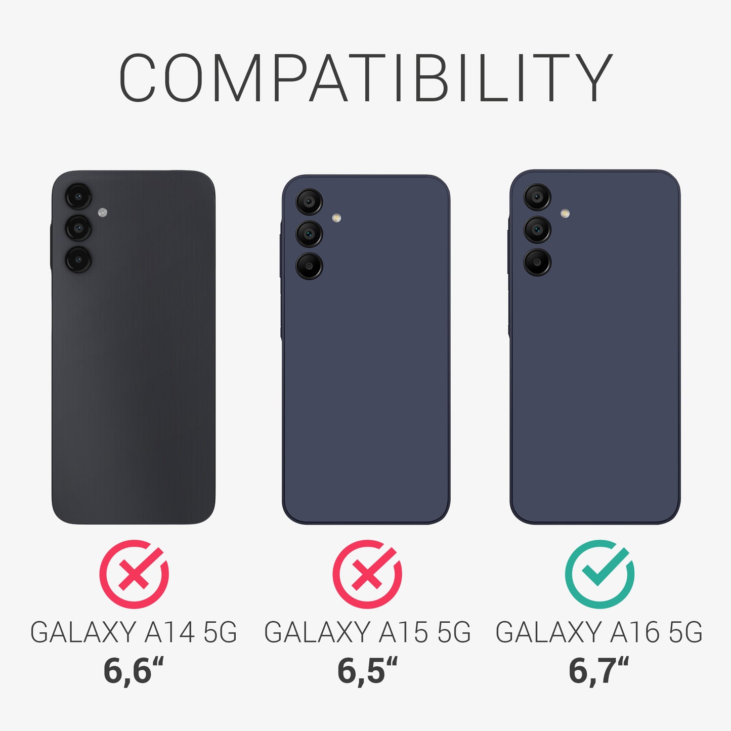 3x Matte Screen Protector compatible with Samsung Galaxy A16 5G