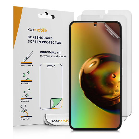 kwmobile 3x Folie matt kompatibel mit Samsung Galaxy S22 - Displayschutzfolie Schutzfolie - Displayschutz Displayfolie entspiegelt Matt Transparent  