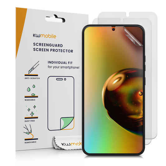 kwmobile 3x Folie matt kompatibel mit Samsung Galaxy S22 Plus - Displayschutzfolie Schutzfolie - Displayschutz Displayfolie entspiegelt Matt Transparent  