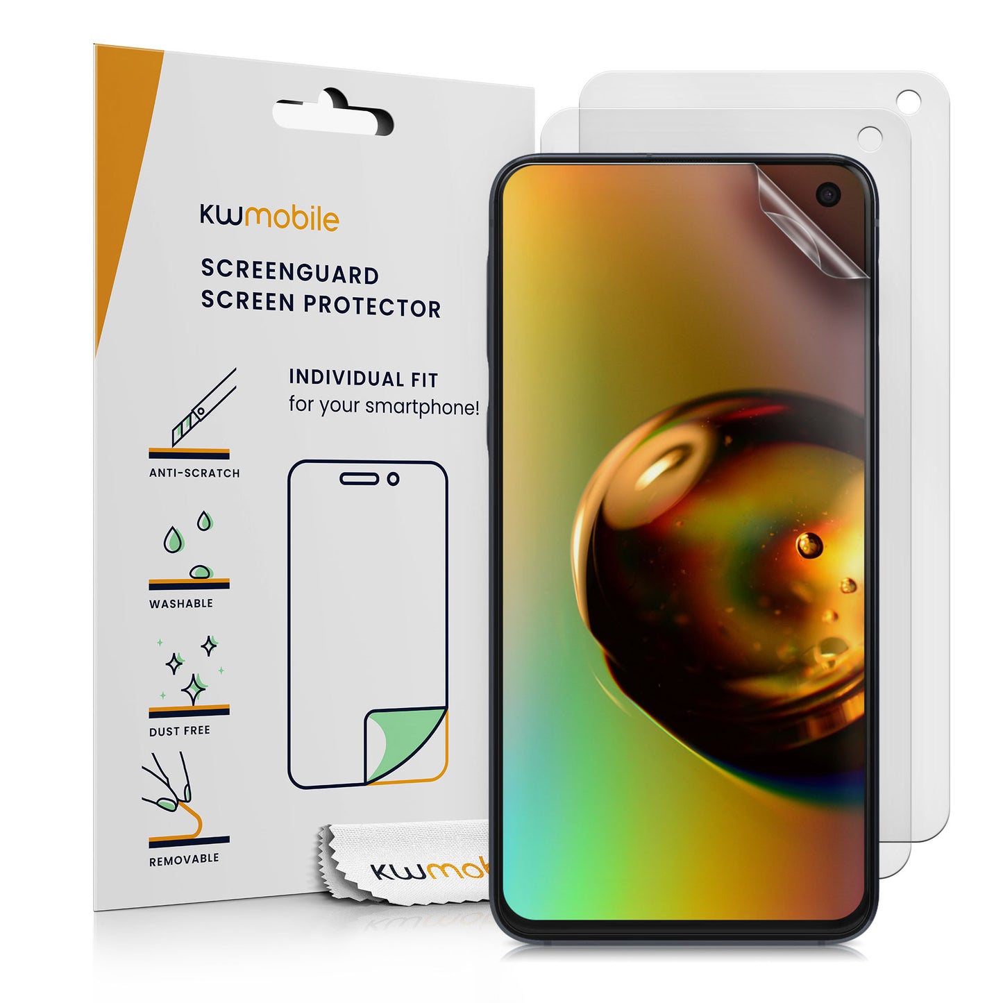 kwmobile 3x Folie matt kompatibel mit Samsung Galaxy S10e - Displayschutzfolie Schutzfolie - Displayschutz Displayfolie entspiegelt Matt Transparent  