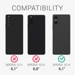 3x Displayschutzfolie matt kompatibel mit Sony Xperia 10 VI - Matt Transparent - Displayschutz