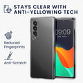kwmobile Case Compatible with Samsung Galaxy Z Fold 3 5G - Foldable Phone Cover with Frame - Robust Cover