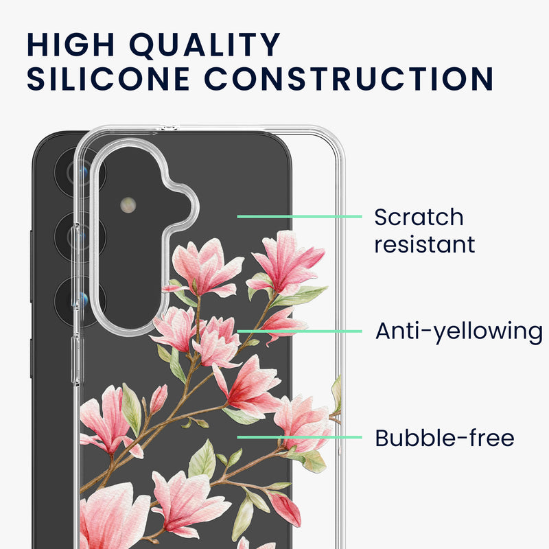 kwmobile Case Compatible with Samsung Galaxy S25 - Silicone Transparent Cover
