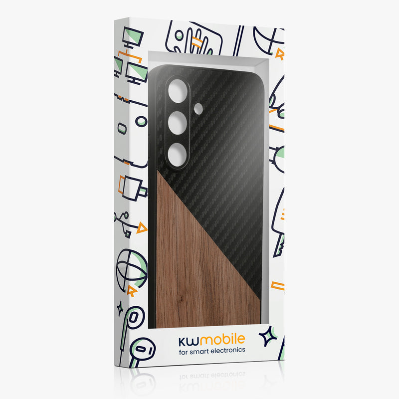 kwmobile Case Compatible with Samsung Galaxy S25 - Phone Case - Phone Protective Cover - Smartphone Cover