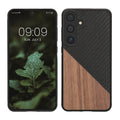 kwmobile Hülle kompatibel mit Samsung Galaxy S25 Plus - Handyhülle - Handy Schutzhülle - Smartphone Cover - Dunkelbraun Schwarz Dunkelbraun  [dsg01]