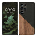 kwmobile Hülle kompatibel mit Samsung Galaxy S25 Ultra - Handyhülle - Handy Schutzhülle - Smartphone Cover - Dunkelbraun Schwarz Dunkelbraun  [dsg01]
