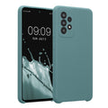 kwmobile Handyhülle kompatibel mit Samsung Galaxy A52 / A52 5G / A52s 5G Hülle - gummierte Handy Case aus Silikon in Arctic Night Arctic Night  