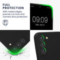 kwmobile Case Compatible with Samsung Galaxy S22 Plus - Silicone Coated - Cell Phone Cover - Phone Case