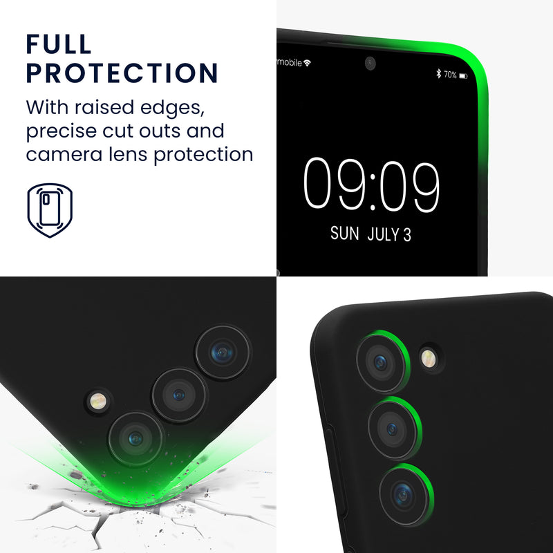 kwmobile Phone Case for Samsung Galaxy S23 - Rubberized Silicone Cover for Galaxy S23 - Protective Case