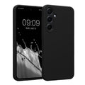 kwmobile Handyhülle kompatibel mit Samsung Galaxy A55 5G Hülle - gummierte Handy Case aus Silikon in Schwarz Schwarz  