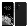 kwmobile Hülle kompatibel mit Samsung Galaxy A56 5G Hülle - Silikon Handy Case - Handyhülle weiche Oberfläche - kabelloses Laden - Schwarz Schwarz  