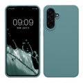 kwmobile Hülle kompatibel mit Samsung Galaxy A56 5G Hülle - Silikon Handy Case - Handyhülle weiche Oberfläche - kabelloses Laden - Arctic Night Arctic Night  