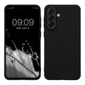 kwmobile Hülle kompatibel mit Samsung Galaxy A56 5G Hülle - weiches TPU Silikon Case - Cover geeignet für kabelloses Laden - Schwarz Schwarz  