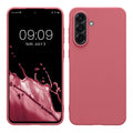 kwmobile Hülle kompatibel mit Samsung Galaxy A56 5G Hülle - weiches TPU Silikon Case - Cover geeignet für kabelloses Laden - Dark Rose Dark Rose  