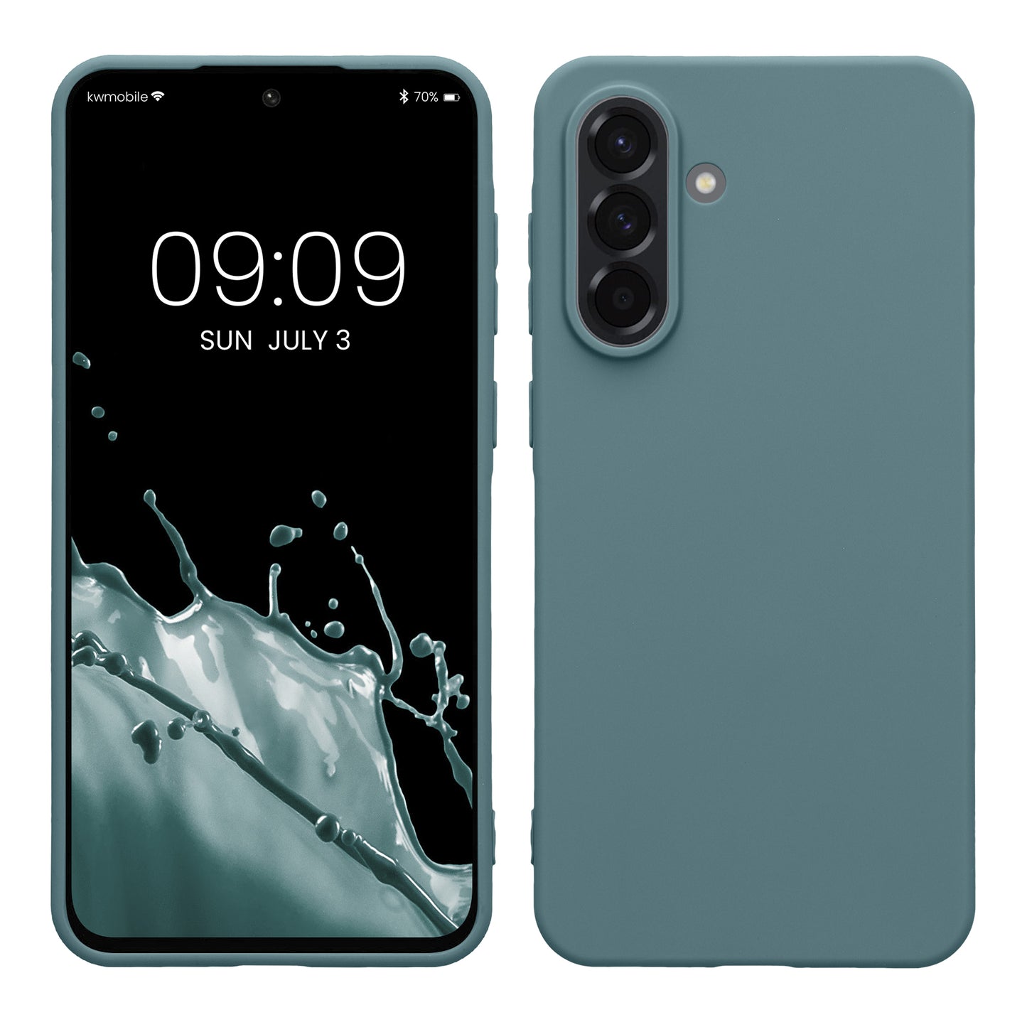 kwmobile Hülle kompatibel mit Samsung Galaxy A56 5G Hülle - weiches TPU Silikon Case - Cover geeignet für kabelloses Laden - Antique Stone Antique Stone  