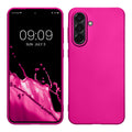 kwmobile Case kompatibel mit Samsung Galaxy A56 5G Hülle - Schutzhülle aus Silikon metallisch schimmernd - Handyhülle Metallic Pink Metallic Pink  
