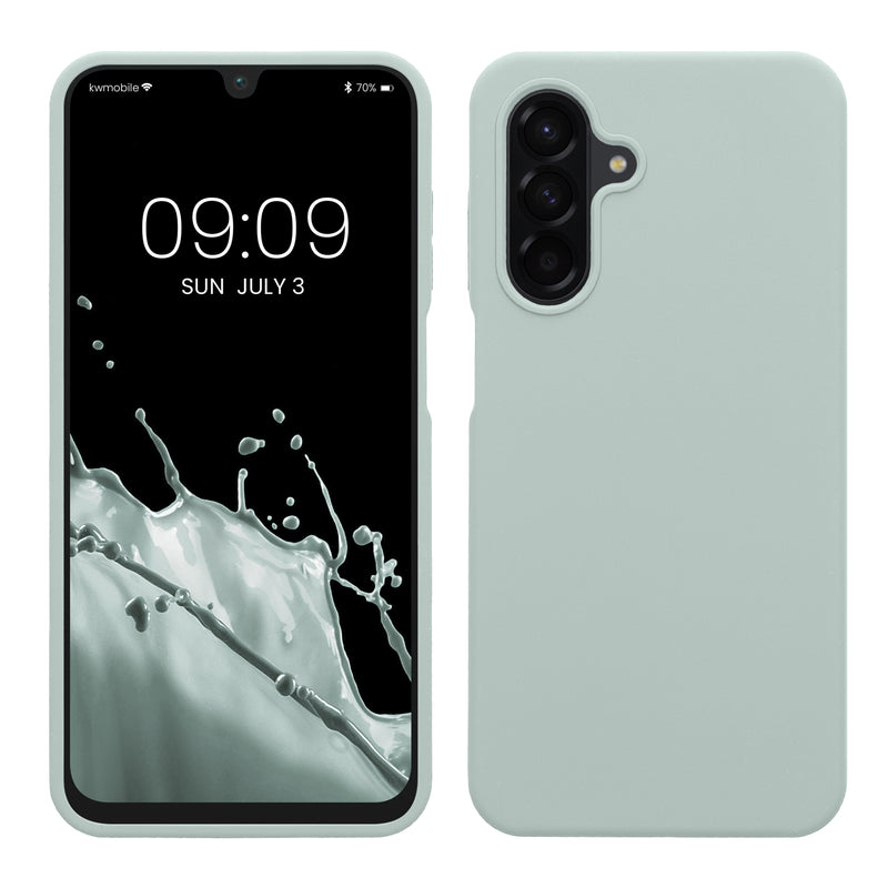 kwmobile Hülle kompatibel mit Samsung Galaxy A26 5G Hülle - Silikon Handy Case - Handyhülle weiche Oberfläche - kabelloses Laden - Cool Mint Cool Mint  