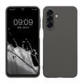 kwmobile Hülle kompatibel mit Samsung Galaxy A26 5G Hülle - weiches TPU Silikon Case - Cover geeignet für kabelloses Laden - Dunkelgrau Dunkelgrau  