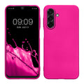 kwmobile Case kompatibel mit Samsung Galaxy A26 5G Hülle - Schutzhülle aus Silikon metallisch schimmernd - Handyhülle Metallic Pink Metallic Pink  
