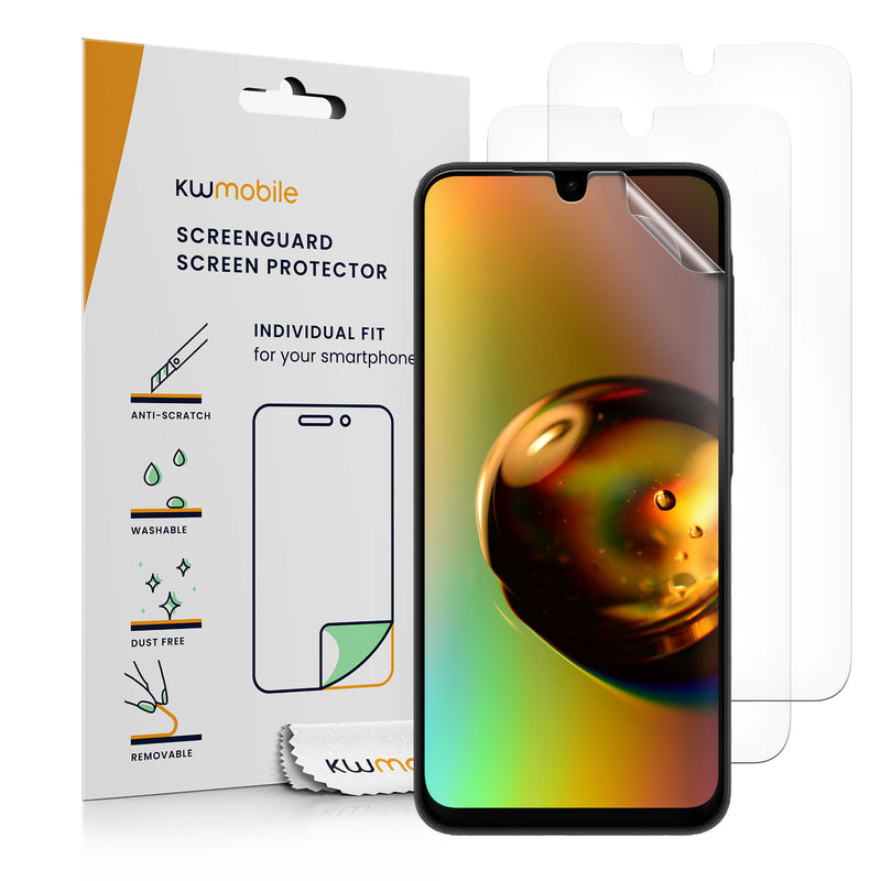 kwmobile 3x Displayschutzfolie kompatibel mit Samsung Galaxy A26 5G Folie - klare Schutzfolien Set in transparent Transparent  