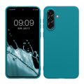 kwmobile Hülle kompatibel mit Samsung Galaxy A36 5G Hülle - weiches TPU Silikon Case - Cover geeignet für kabelloses Laden - Petrol matt Petrol matt  